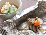 白身魚のホイル焼き＆焼きだし豆腐
